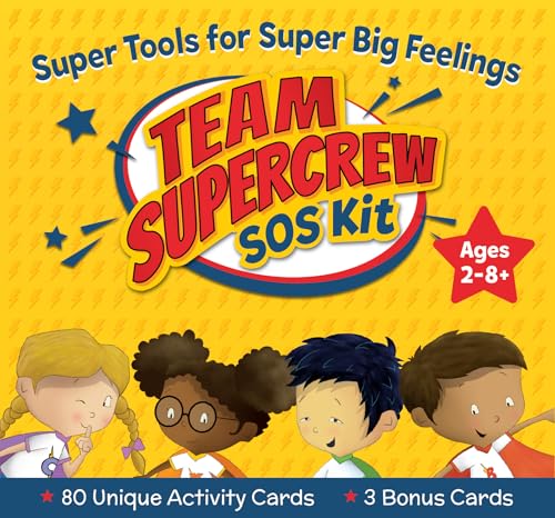 Team Supercrew SOS Kit – 83 Activity Cards for Kids Ages 2-8+ | Emotional Regulation Kit for Teaching Emotions, Social Skills & Positive Behavior | SEL Therapy Tools for Anger, Anxiety, Meltdowns (Kindle Edition)