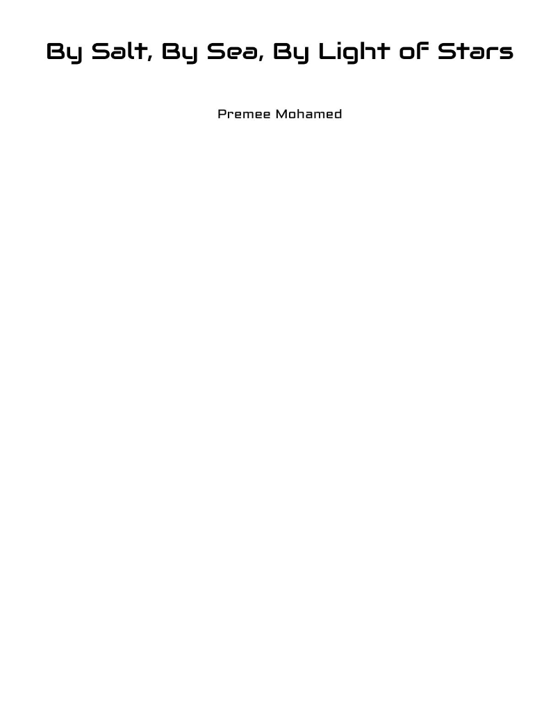 By Salt, By Sea, By Light of Stars