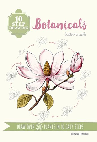 10 Step Drawing: Botanicals: Draw over 50 plants in 10 easy steps (Paperback)