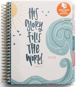 Katygirl - His Glory Fills the World 2025-2026 18-Month Devotional Planner (July 2025 - December 2026)