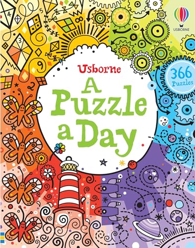A Puzzle a Day: A Fun Activity Book Featuring Mazes, Crosswords, and Word Searches, for Travel and Rainy Days (An Activity A Day)