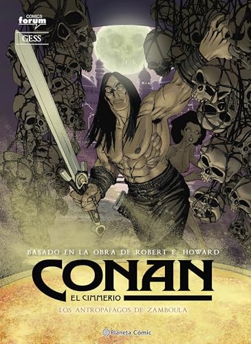 Portada de Conan: El cimmerio nº 09: Los antropófagos de Zamboula, de Gess