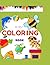 Coloring book with example colored given: Kids Coloring book