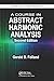 A Course in Abstract Harmonic Analysis (Textbooks in Mathematics)