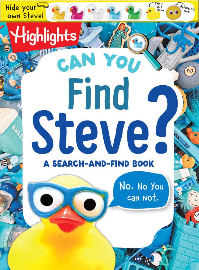 Can You Find Steve?: A Hide-and-Seek Puzzle Adventure with Find It Games and Challenges, Scavenger Hunt Duck Book for Kids Ages 6-9 (Hardcover)