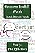 Common English Words Word S...