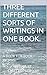 THREE DIFFERENT SORTS OF WRITINGS IN ONE BOOK. by Biswajit Chattopadhyay