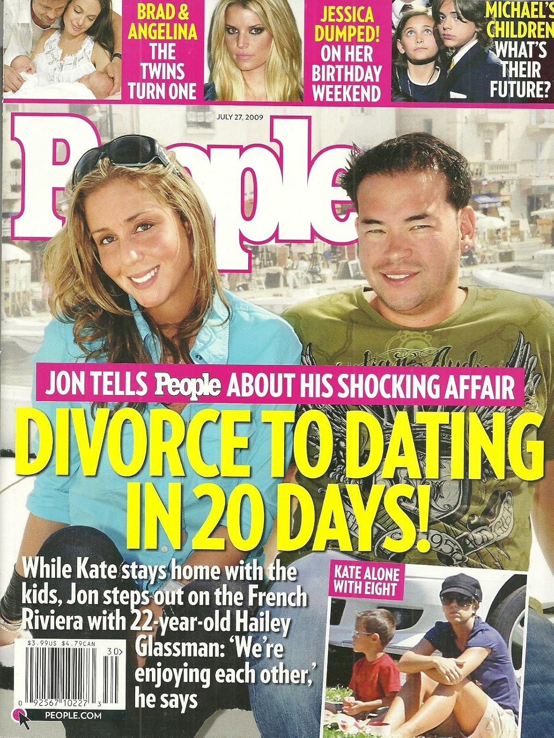 People Magazine July 27, 2009 Jon & Kate Gosselin / Hailey Glassman * Brad Pitt & Angelina Jolie's Twins * Jessica Simpson * Paris & Prince Michael Jackson * Double Hand Transplant Patient *