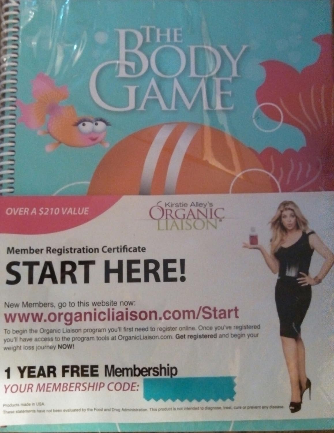 Kirstie Alley's Organic Liaison "The Body Game"