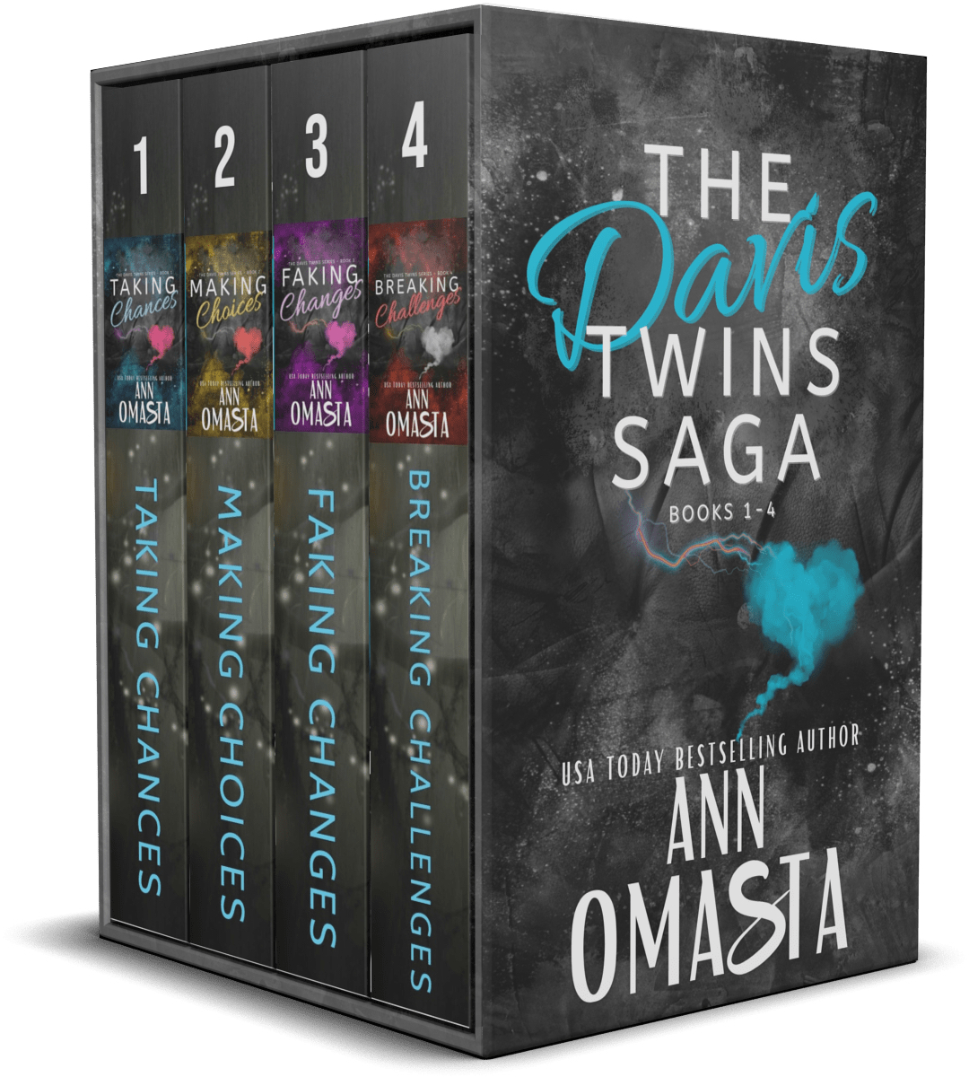 The Davis Twins Saga: Books 1 - 4: Taking Chances, Making Choices, Faking Changes, and Breaking Challenges