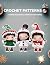 Crochet Patterns 3 Christmas Dolls Crochet Patterns by JOE CASTOR