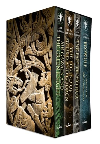 Tolkien Myths and Legends Box Set: Sir Gawain and the Green Knight, The Legend of Sigurd and Gudrún, The Fall of Arthur, Beowulf (Hardcover)