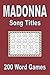 Madonna Song Titles by Pete Thompson