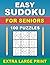 Easy Sudoku Books For Seniors by RZU Publishing