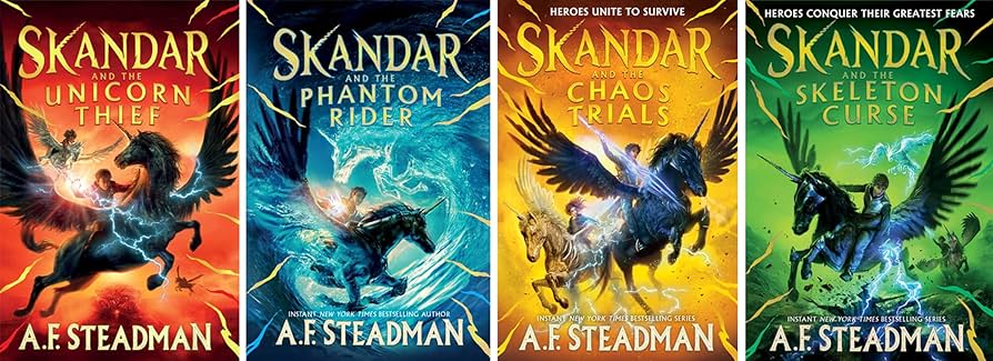 Skandar Series 4 Books Set – Skandar and the Unicorn Thief, Skandar and the Phantom Rider, Skandar and the Chaos Trials, and Skandar and the Skeleton Curse