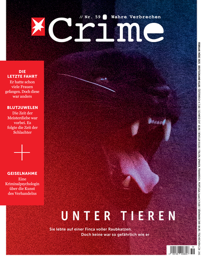 stern CRIME 59/2025 - Unter Tieren: Sie lebte auf einer Finca voller Raubkatzen. Doch keine war so gefährlich wie er