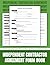Independent Contractor Agreement Form Book by Nessa Berry