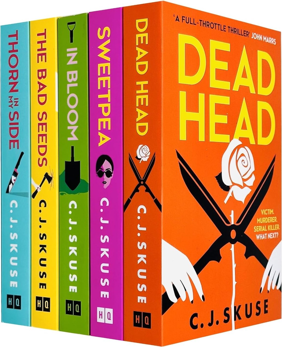 Sweetpea Series 5 Books Collection Set By C.J. Skuse (Sweetpea, In Bloom, Dead Head, Thorn In My Side & The Bad Seeds)