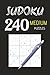 Sudoku MEDIUM puzzle book by Shane Mason