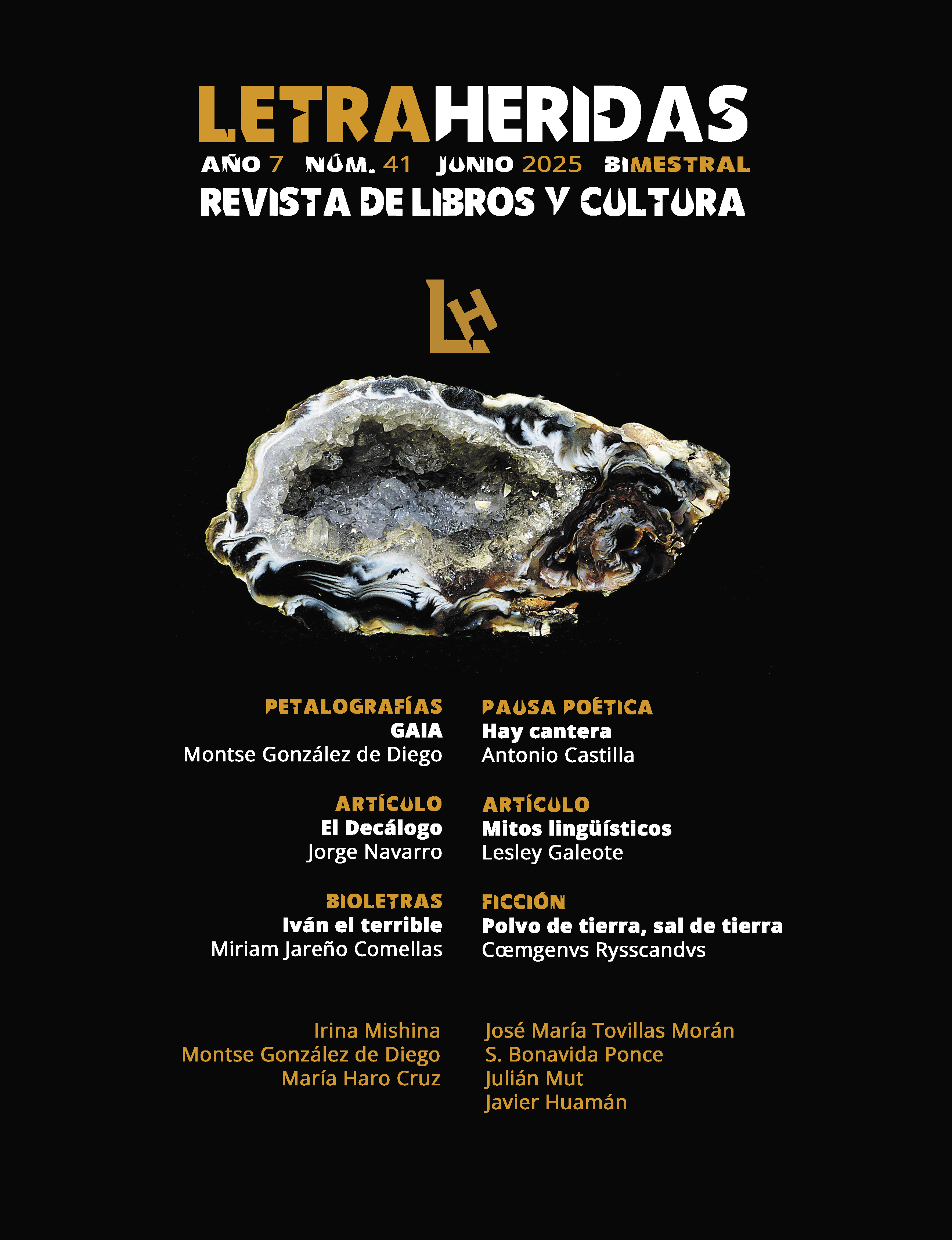 Revista Letraheridas. Año 7. Núm. 41. Junio 2025. Bimestral.