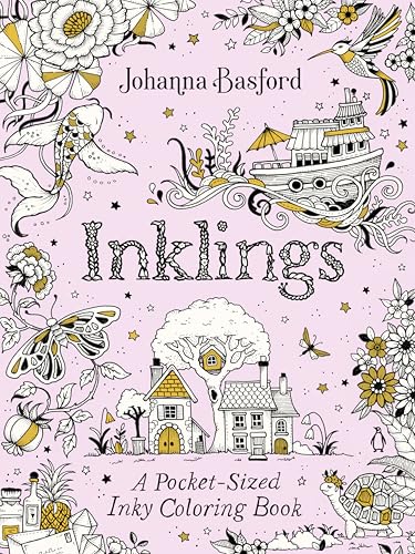Inklings: A Pocket-Sized Inky Coloring Book (Paperback)