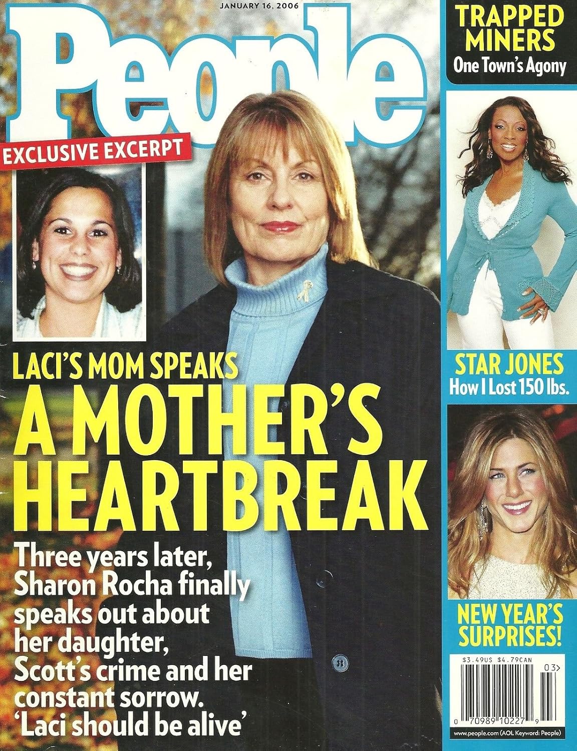 People Magazine January 16, 2006 - Sharon Rocha (Laci Peterson's Mother), Jennifer Aniston, Star Jones
