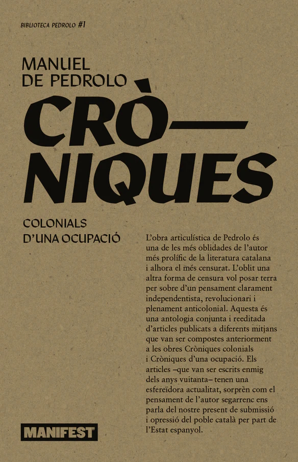 Cròniques colonials d'una ocupació (Paperback)
