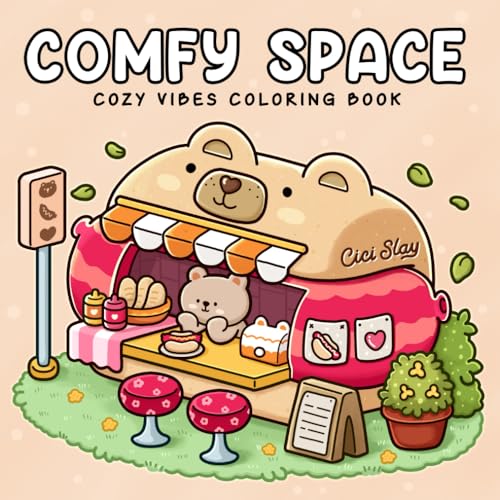 Comfy Spaces: Coloring Book For Adults with Cozy Places, Hygge Corner, and Relaxing Spaces, Cute and Simple Designs for Relaxation (Paperback)
