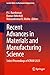 Recent Advances in Materials and Manufacturing Science by P. L. Ramkumar