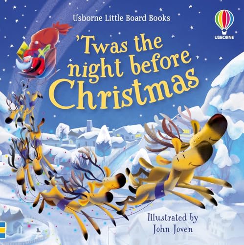'Twas the Night Before Christmas: A Delightful Holiday Nursery Rhyme with Charming Illustrations, Simple Text, and QR Code for Audio Reading (Little Board Books)