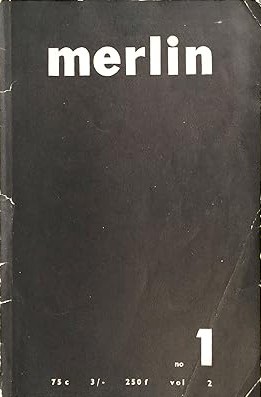 Merlin: Revue Trimestrielle, vol 2, no 1 (Spring–Summer 1953)