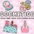Cosmetics: Coloring Book for Adults and Kids, Bold and Easy Designs, Skincare, Cosmetics and Makeup