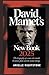 David Mamet's New Book 2025...