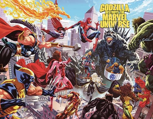 Godzilla Destroys the Marvel Universe (Paperback)