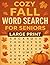 "Cozy Fall Word Search for Seniors by Nav K