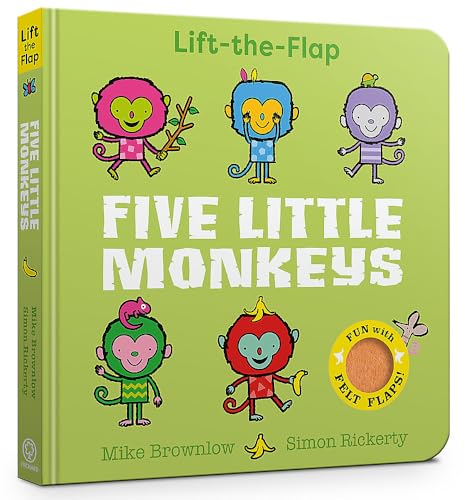 Orchard Books Five Little Monkeys Lift-the-Flap. (Board Book)