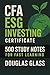 CFA ESG Investing Certifica...