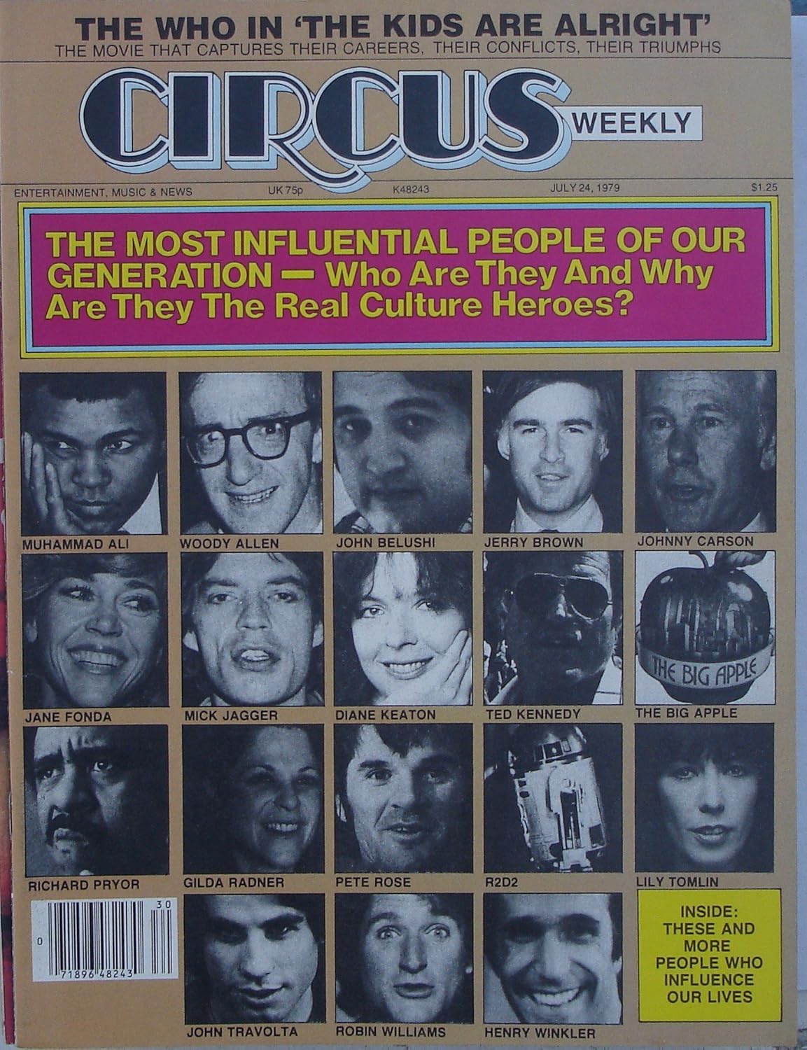 Influential People Of Our Generation Cover Of Circus Weekly Magazine July 24, 1979