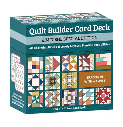 Quilt Builder Card Deck Kim Diehl Special Edition: 40 Scrappy Blocks, 8 Lovely Layouts, Plentiful Possibilities