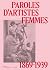 Paroles d'artistes femmes: ...