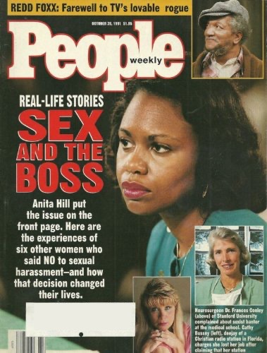 People Weekly Magazine October 28, 1991 Anita Hill, Dr. Frances Conley and Cathy Bussey, Redd Foxx