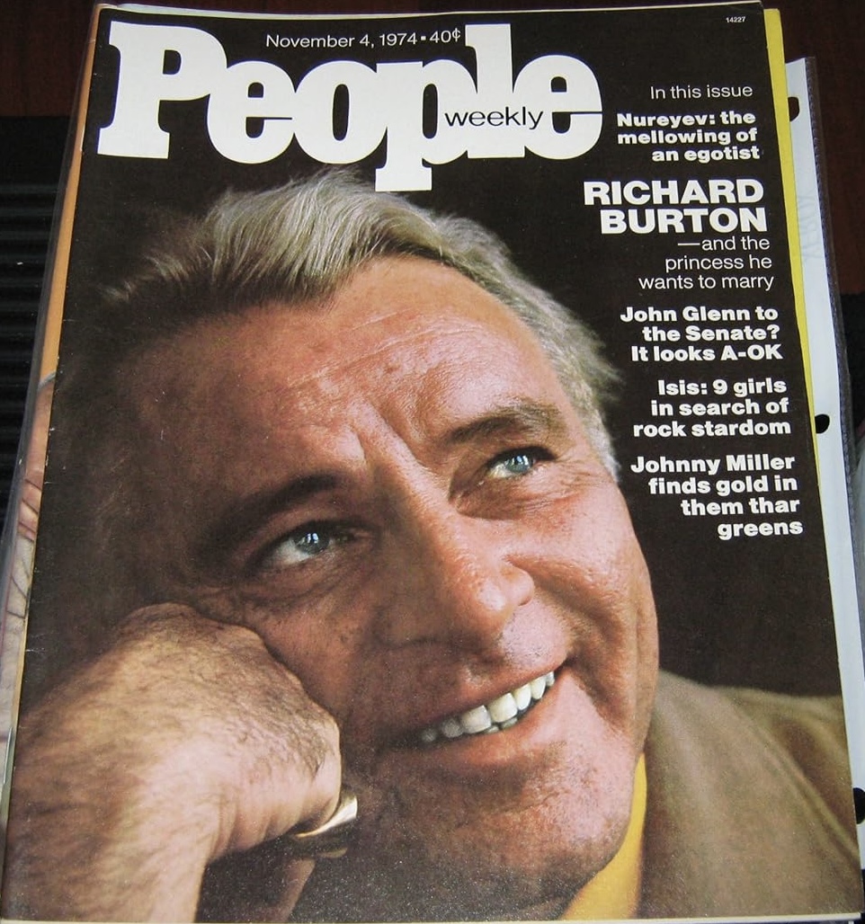 People Weekly Magazine November 4, 1974 (Richard Burton, Nureyev, John Glenn, Johnny Miller)