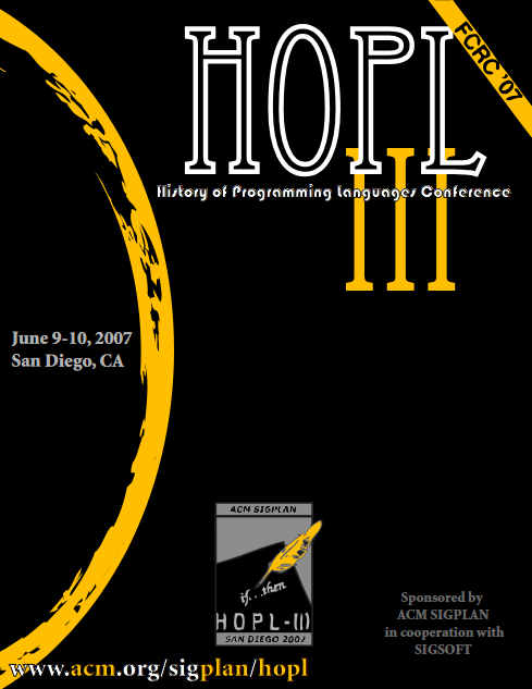 HOPL III: Proceedings of the Third ACM SIGPLAN Conference on History of Programming Languages (Unknown Binding)