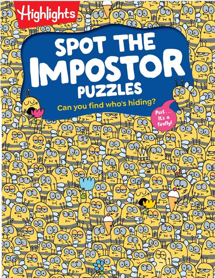 Spot the Impostor Puzzles: Kids Activity Book with Zany Odd-One-Out Scenes, Look-and-Find Puzzle Book for Kids Ages 7 and Up with Brain-Boosting Fun (Hardcover)