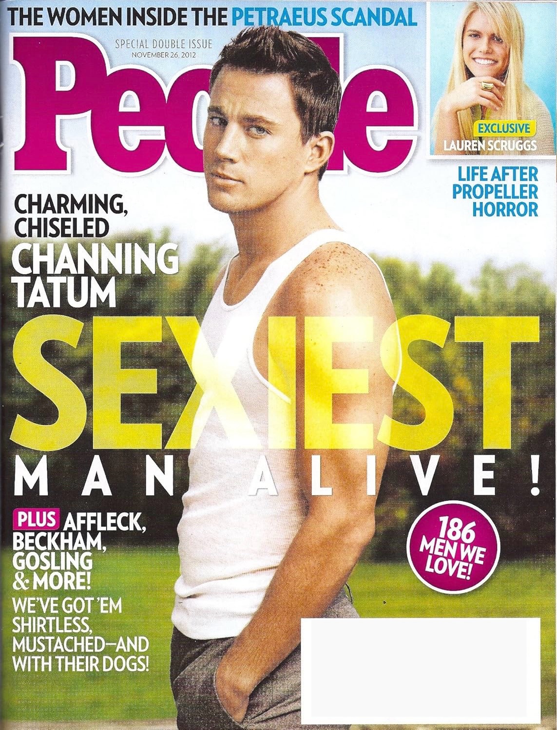 People Magazine November 26, 2012 * Annual Sexiest Man Alive Issue! * Channing Tatum, Lauren Scruggs - Special Double Issue