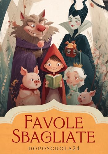 Favole Sbagliate - Libri per Bambini 6-8 Anni: Storie Illustrate di Empatia e Comprensione con Pagine da Colorare (Italian Edition)