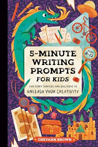 5-Minute Writing Prompts for Kids: Fun Story Starters and Questions to Unleash Your Creativity (Paperback)