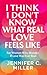 I Think I Don’t Know What Real Love Feels Like by Jennifer C. Miller