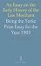 An Essay on the Early Histo...
