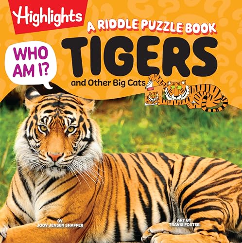 Who Am I? Tigers and Other Big Cats: Read-Aloud Animal Book for Kids Featuring Big Cat Guessing Games, Puzzles and Facts, Wild Cat Animal Encyclopedia for Ages 4-8 (Hardcover)